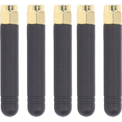 Lot de 5 antennes omnidirectionnelles étanches à gain élevé avec adhésif, connecteur SMA mâle droit pour routeur 433 (1/5)