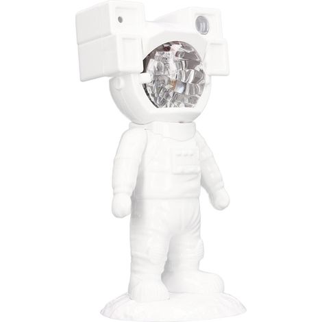 Projecteur d'étoiles astronaute, lampe de projection USB à tête rotative, quatre modes de projection, pour la décoration de table et de chambre. (1/5)