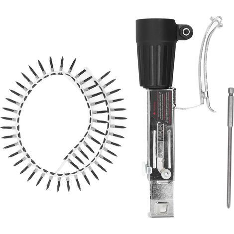 Adaptateur de pistolet à clous à chaîne en alliage d'aluminium, résistant à la Corrosion, réglage de la profondeur, perceuse électrique, vis automatique (1/5)