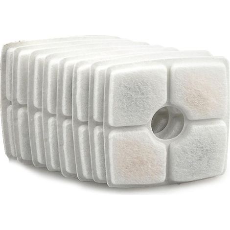 Filter-Nachfüllpackung für quadratische Katzenbrunnen, 12 Stück, mit Aktivkohle und Harz (1/5)