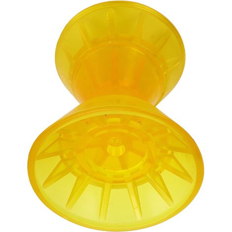 Marine-Rollenbogenform, 3-teilig, reibungsreduzierend, gelb, geformtes PVC, für Wohnwagen, Boote, Anhänger und Wohnmobile (1/5)