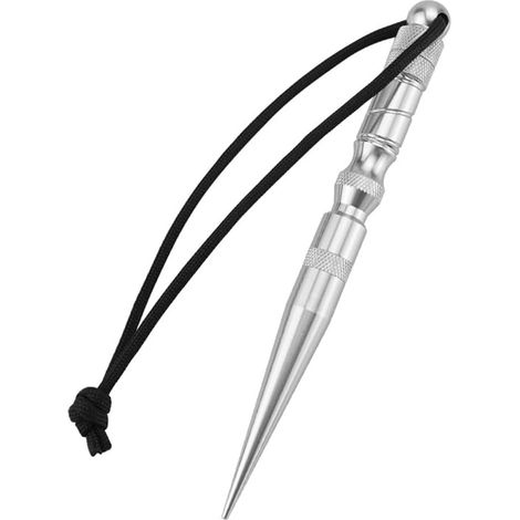 Herramientas para anudar Paracord, Agujas para Cordón, Herramientas Paracord, Bricolaje, Tejido, Cordón, Agujas de Coser y Herramienta para Alisar, Plateadas