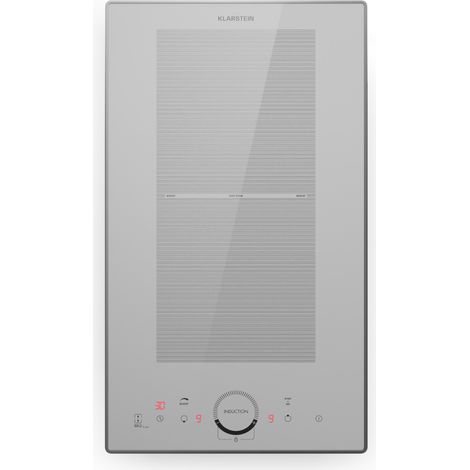 Klarstein Delicatessa Domino Prime Placa de inducción encastrable 2 zonas 3500 W