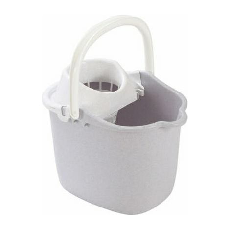 Curver Seau à pression gris 15 litres pour nettoyage