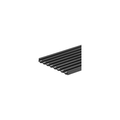 Profil porte cd - Matériau : Plastique - Largeur : 150 mm - Longueur : 1050 mm - Epaisseur : 14 mm - Décor : Noir - ITAR