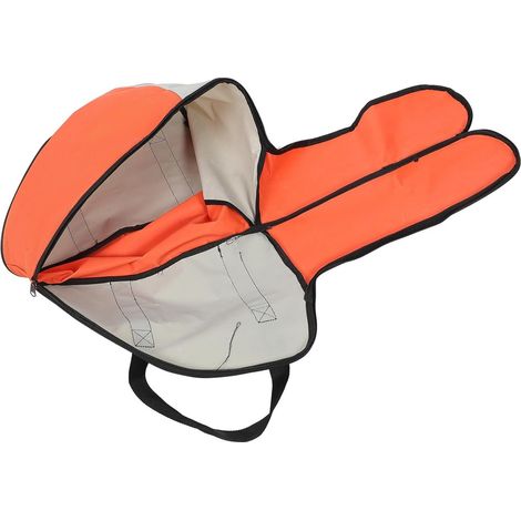 Sac de tronçonneuse en tissu Oxford orange brillant de luxe, résistant à l'usure, grande capacité de charge, adapté à une utilisation en extérieur et à un transport sécurisé (couleur aléatoire) (1/5)