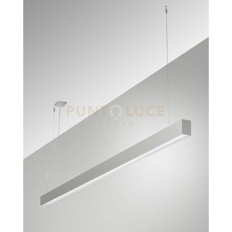 MILLET SOSPENSIONE ALLUMINIO 3000K 3380LM 23W PRISMATIC DIMMERABILE DALI IP40 100CM