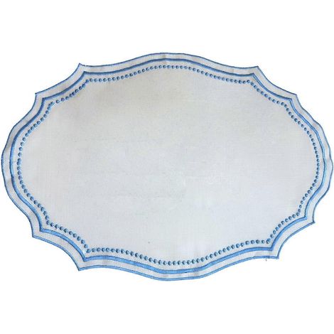 Set de table en dentelle brodée infroissable, dessous de verre antidérapant et lavable, résistant à la chaleur, pour la décoration intérieure Jikaixiang (1/5)