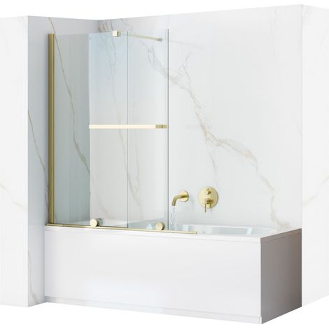Bathtub screen REA Fabian Gold 100 (1/5)