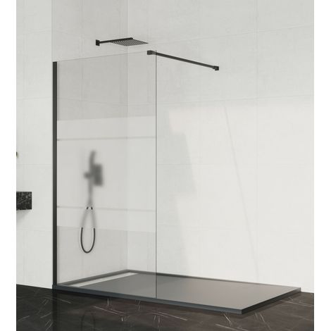 Mampara de Ducha Fija Screen Negro Frost 76,5-78 cm - GME (1/3)
