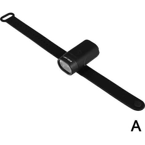 Lampe torche de sport pour poignet, cheville et casque, multifonctionnelle, rechargeable par USB, étanche, idéale pour la course, le camping et la randonnée. (1/5)