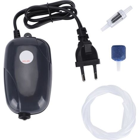 Pompe à air réglable - HURRISE - RS-290 - 3W - Débit 1,2L/min - Prise EU 220V (1/4)