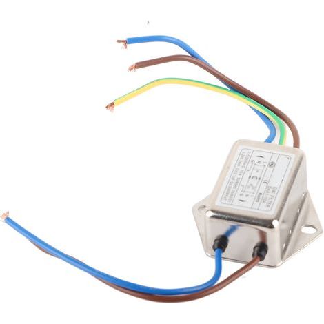 Filtre antiparasite universel monophasé pour réseaux électriques, suppresseur de bruit pour l'automatisation industrielle, 115–250 V CA, filtre unipolaire