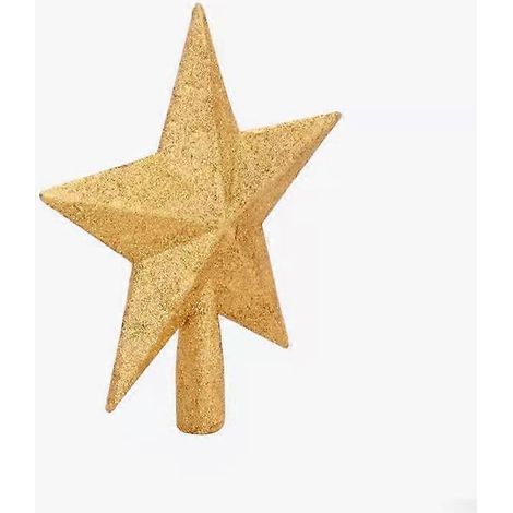 Kunststof kerstboomversiering: De moderne kerstboomster - Goud, 20 cm (1/3)