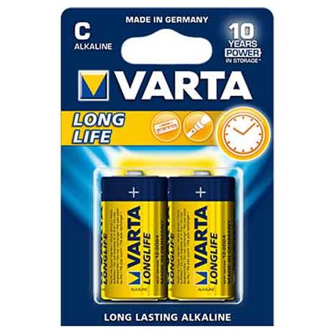 PILE 'LONGLIFE' 1/2 TORCIA Blister 4 Pezzi - 10 confezioni- VARTA