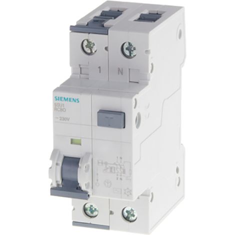 Siemens 5SU13566KK10 FI-Schutzschalter/Leitungsschutzschalter    2polig 10 A 0.03 A 230 V