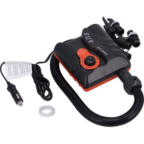 Pompe à air électrique 12V pour bateau gonflable et kayak, arrêt automatique, pression max 16PSI (1/5)