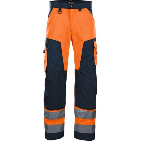 Blakläder Warnschutz-Bundhose, orange / marineblau, Konfektionsgröße 58 (1/2)
