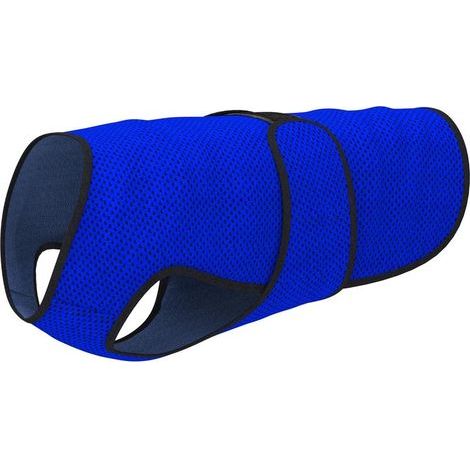 Leichte Kühlweste für Hunde mit Verdunstungskühlungstechnologie und UV-Schutz, geeignet für kleine, mittlere und große Hunde (XL, dunkelblau). (1/5)