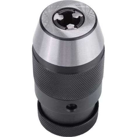 Lntyq Mandrin de perceuse robuste 1 pc 0-13mm 1/2 mandrin auto-serrant en acier sans clé B16 pour tour perceuse électrique mandrin de presse (1/5)