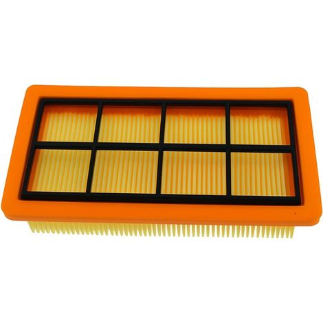 Filtro piatto AllSpares per aspirapolvere a secco e a cenere adatto per Kärcher AD4 / AD2 / AD3000 / AD3200 (197x97x48mm)