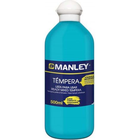 BOTE 500ML TEMPERA LIQUIDA MANLEY AZUL MNP18647