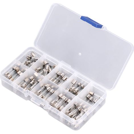 100 Stück Glassicherungsröhrchen 0250V 0,2A20A 5x20mm Sortimentsset für Autospielzeug (1/5)