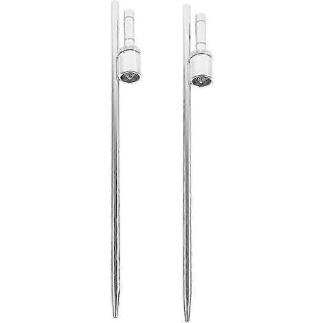 Piquet de drapeau en acier inoxydable, pointe fixe robuste pour jardin, fixation sécurisée, lot de 2 pour poteaux de 16,5 mm de diamètre intérieur (1/5)