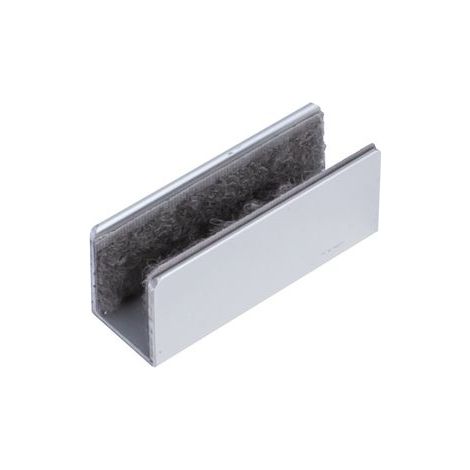 Bodenführung zum Kleben für Glasschiebetüren, 50 mm