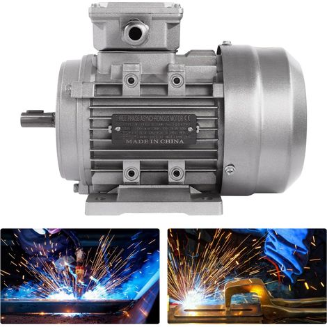 Moteur électrique 380 V et moteur triphasé 0,75 kW Moteur asynchrone 3 phases Moteur à courant alternatif 1400 tr/min Moteur industriel 3 phases Classe de protection IP55 Silencieux pour compresseur (1/5)