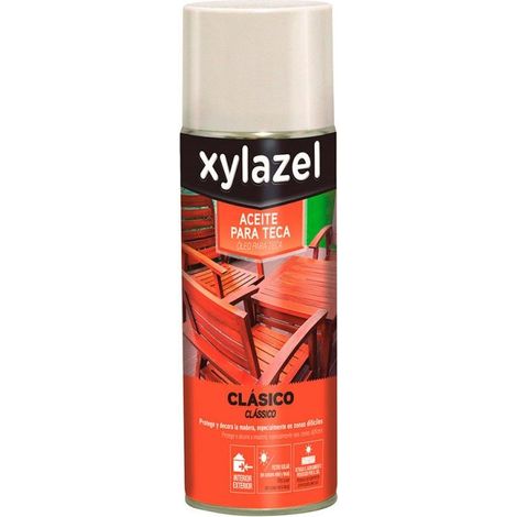 Xylazel Huile de Teck Spray Couleur Teck 0,400 L (1/3)