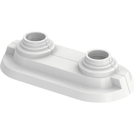 Flamco Rosone doppio RDC 15/50 bianco, plastica, 12555