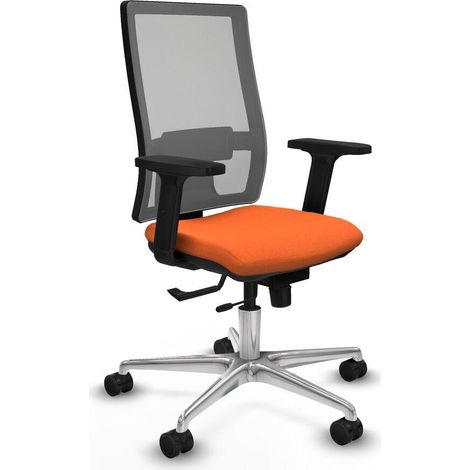 piqueras-y-crespo Silla Hornas chaise bureau orange ergonomique