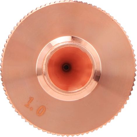 1 buse laser monocouche en laiton pour machines de découpe laser à fibre CO2 0,8/1,0/1,2/1,4/1,5 mm 1,0 mm (1/5)