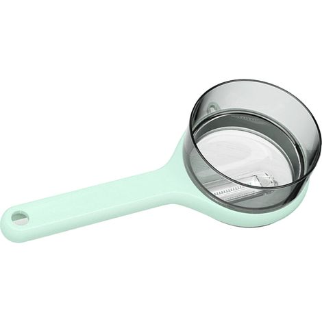 Éplucheur à fruits avec seau de rangement, éplucheur multifonctionnel, vert clair (1/5)