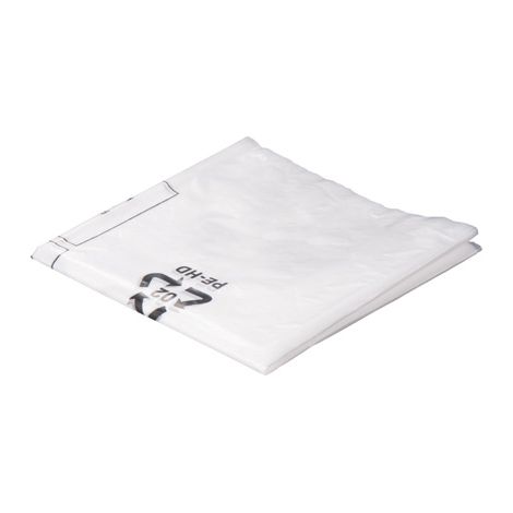 Bosch PRO Dust bag Disposal Bag 20lt Plastic 5pcs for GAS 12-25 PL 2608000697 (1/2)