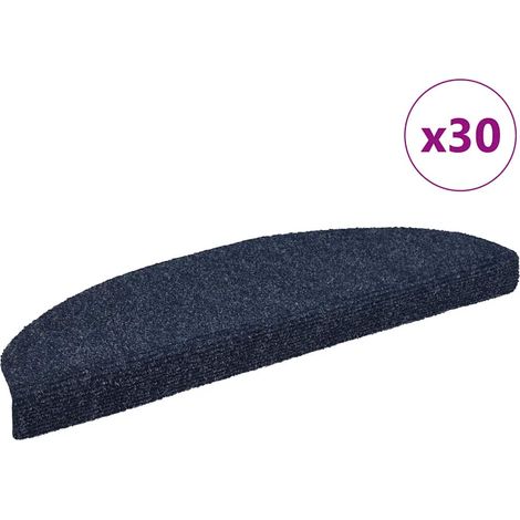 Stufenmatten Selbstklebend 30 Stk. 65x21x4 cm Blau Halbrund Groß