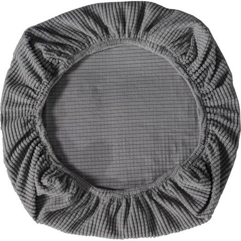 2 fundas elásticas para sillas, fundas para sillas de oficina, fundas para sillas gaming, taburete giratorio, fundas para sillas, gris oscuro (1/5)