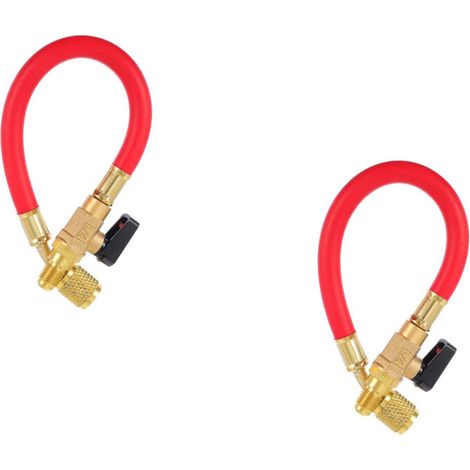 2 pezzi di tubi di ricambio in fluorocarbonio rosso per tubi in rame e gomma (1/2)