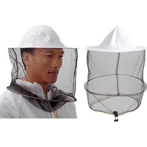 Cappello apicultore velo Cappello apicoltore costume zanzara testa net cappello bug zanzara mesh cappelli maschera cappello (1/5)
