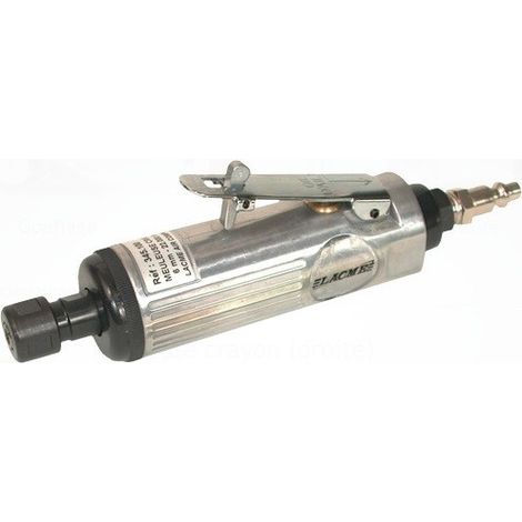 Lacme – Meuleuse droite crayon à air 22000 tr/min Ø 6 mm – Moteur 0,5 HP – Pression 6-7 bar – Échappement d'air arrière