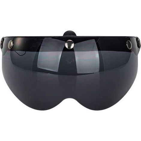 Visière universelle coupe-vent à 3 boutons-pression pour casque de moto, visière avant relevable, protection contre le vent pour moto (1/4)