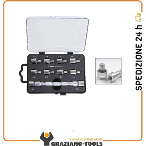 Beta 3075/K10 Set chiave a testina intercambiabile per raggi ruote 10 Pz. (1/4)