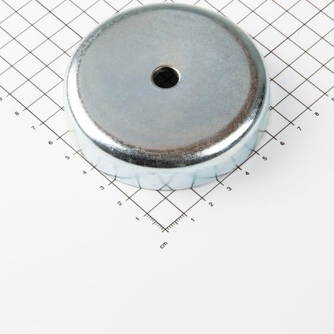 Magna-C Ferrit Flachgreifer Ø83x18mm mit zylindrischer Senkung (1/3)