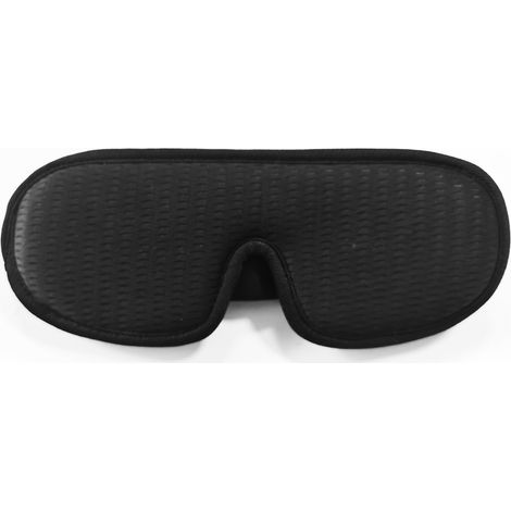 Masque de sommeil 3D anti-lumière, soulagement du stress, relaxation, bande ajustable, noir, couvre-yeux doux pour dormir (1/5)