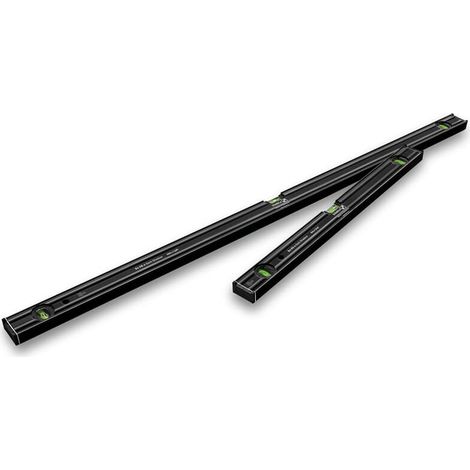 Stabila Wasserwaagen-Set 80 AS-2 Dark Shadow, 2-teilig, 60 cm, 120cm, Aluminium
