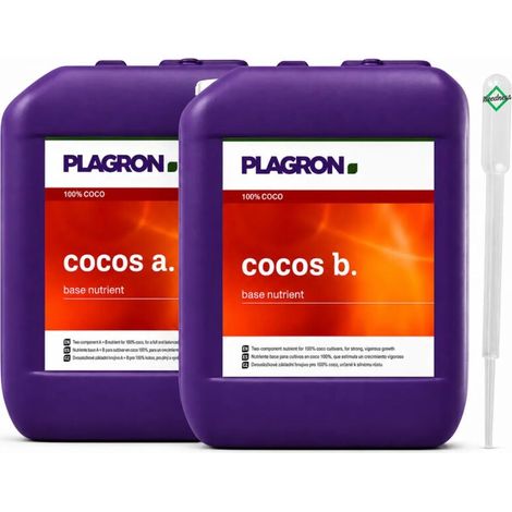 Plagron Coco A B 10 Liter Kokosdünger Coco Dünger Pflanzendünger Kokossubstrat (1/5)