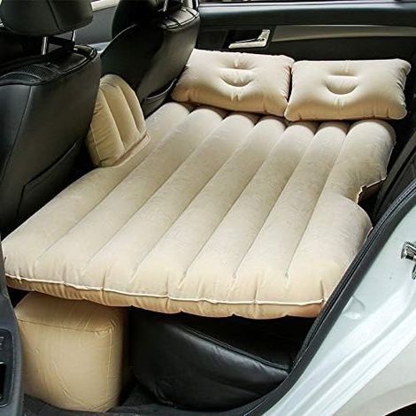 Matelas gonflable Sinbide pour voiture, SUV et autres véhicules. Matelas de voiture avec pompe, matelas gonflable plus épais et mobile, idéal pour les voyages, le camping et les activités de plein air (1/5)