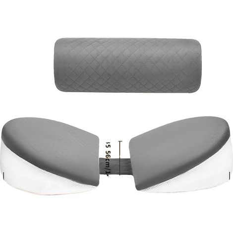 Coussin de grossesse, confort ajustable, mousse à mémoire de forme rafraîchissante, GRIS (1/2)