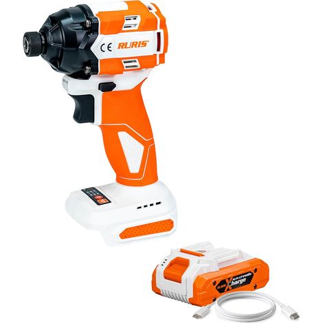 Visseuse à Chocs Sans Fil RURIS RMX2300 20V 230 Nm Brushless - 3300 tr/min, Hex 1/4, Vis M8-M18, LED, Batterie 4Ah (1/5)